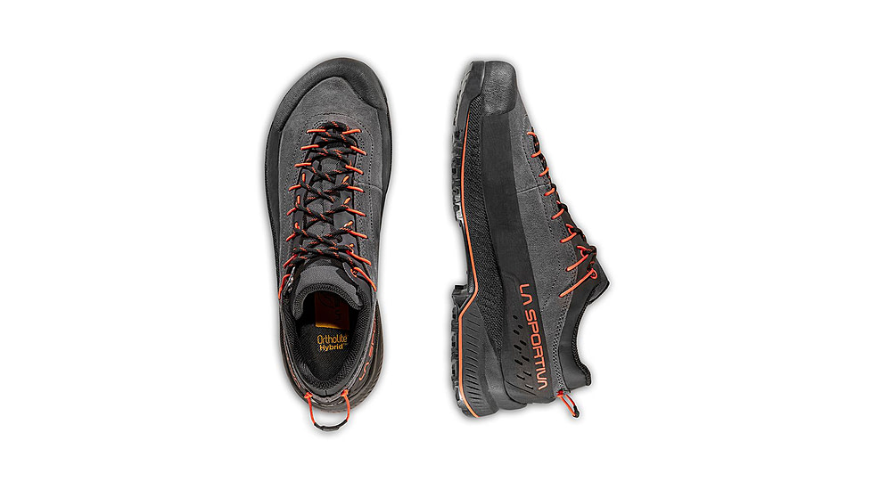 La Sportiva TX4 Evo Hiking Shoes - Mens, Carbon/Cherry Tomato, 42.5, 37B-900322-42.5