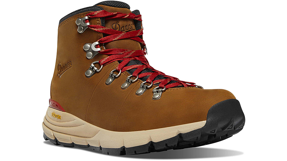 Danner Mountain 600 Leaf 4.5in Grizzly Brown/Rhodo Red GTX - Mens, Brown/Rhodo Red, 9, 62302-D-9