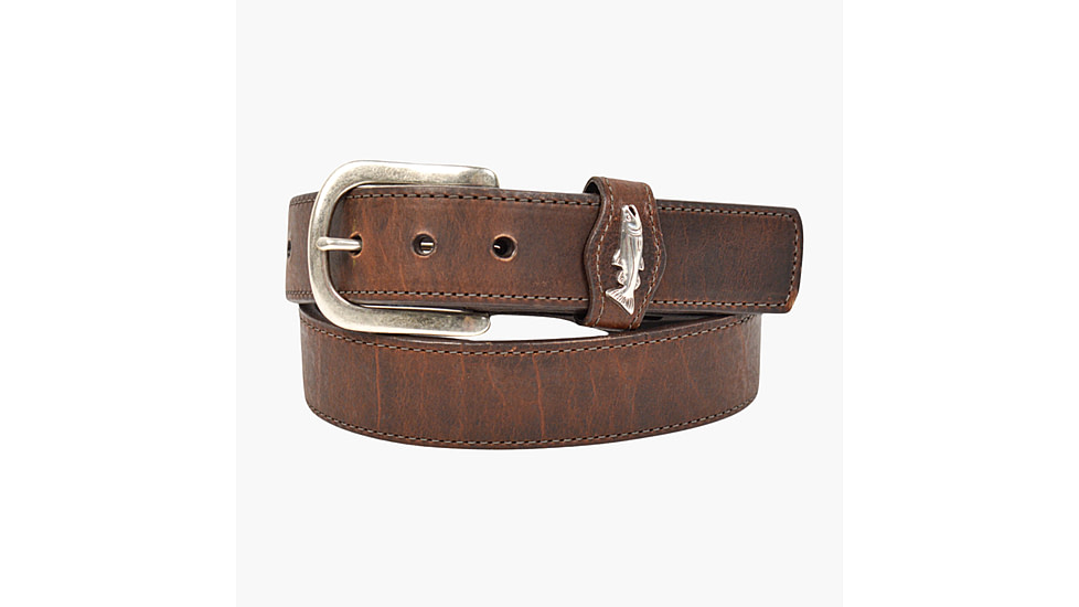 Lejon Big Fish Leather Belt - Mens, Mocha, 32, VB-66232-32