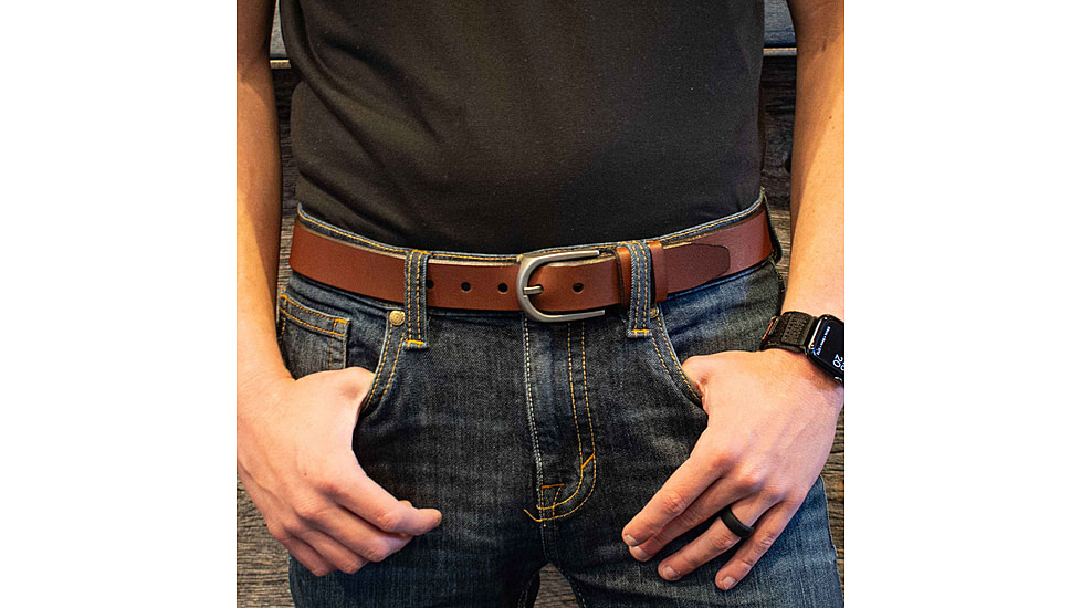 Lejon Carry The Line Leather Belt - Mens, Black, 36, VA-31731-36