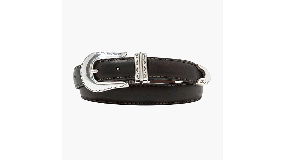 Lejon Magnolia Leather Belt - Womens, Dark Chocolate, Small, VB-10002-S