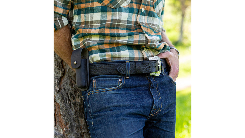 Lejon Outrider EDC Leather Belt, Black, 38, VB-66431-38