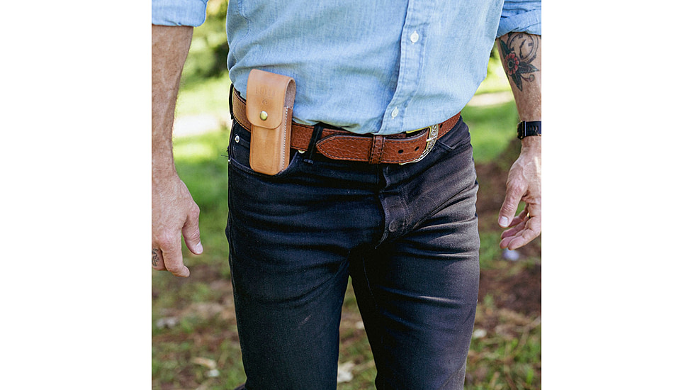 Lejon Outrider EDC Leather Belt, Brown, 42, VB-66434-42