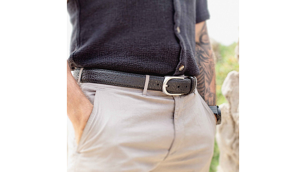 Lejon Pinnacle Leather Belt - Mens, Black, 36, VB-111-36