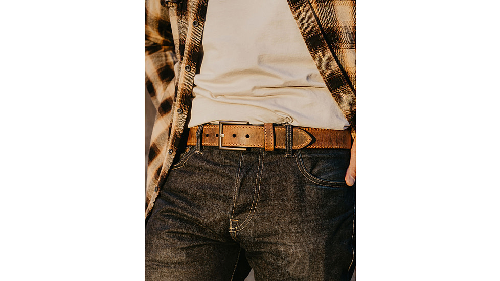 Lejon Rough Country EDC Leather Belt, Brown, 38, VA-66652-38