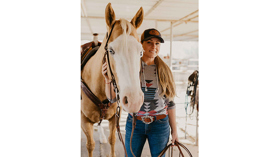 Lejon Vaquera Leather Belt - Womens, Peanut, Large, VB-65774-LRG