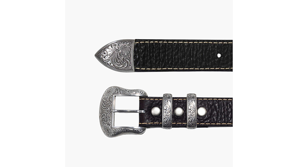 Lejon Wild Bill II Leather Belt - Mens, Black, 42, VB-8221-42