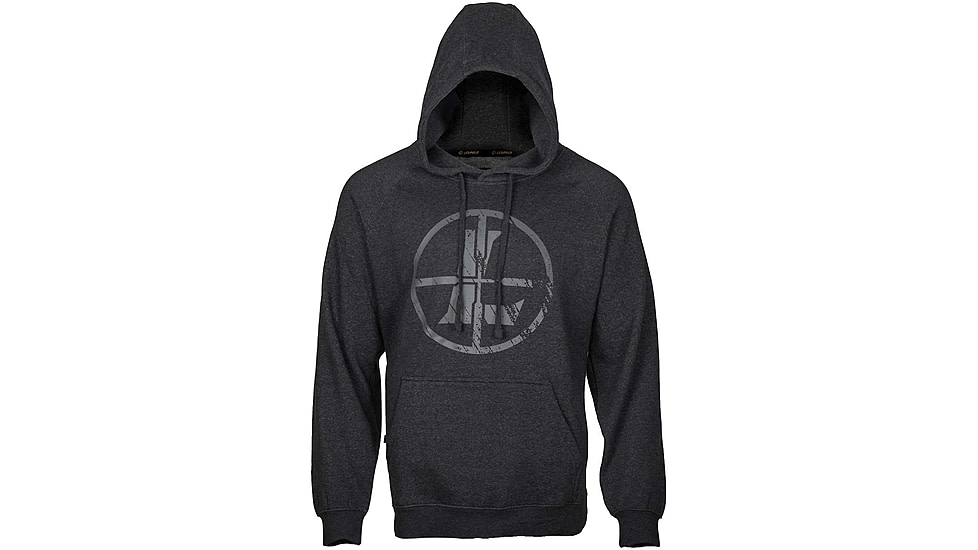 Leupold Distressed Reticle Hoodie - Mens, Dark Charcoal, Medium, 183015