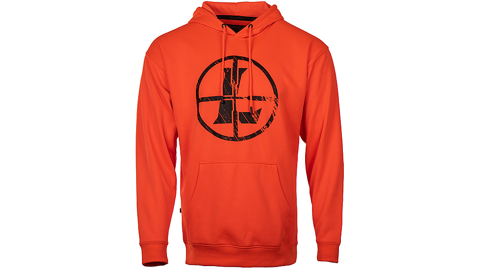Leupold Distressed Reticle Performance Hoodies - Men's, Blaze Orange, 3XL, 184048