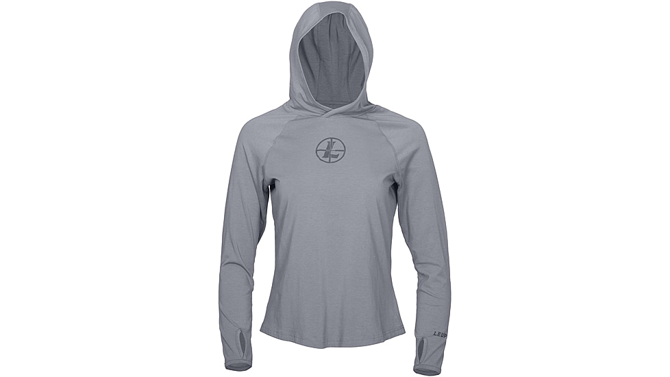 Leupold Lightweight UPF Hoodie - Womens, Gray, Extra Small, 181161