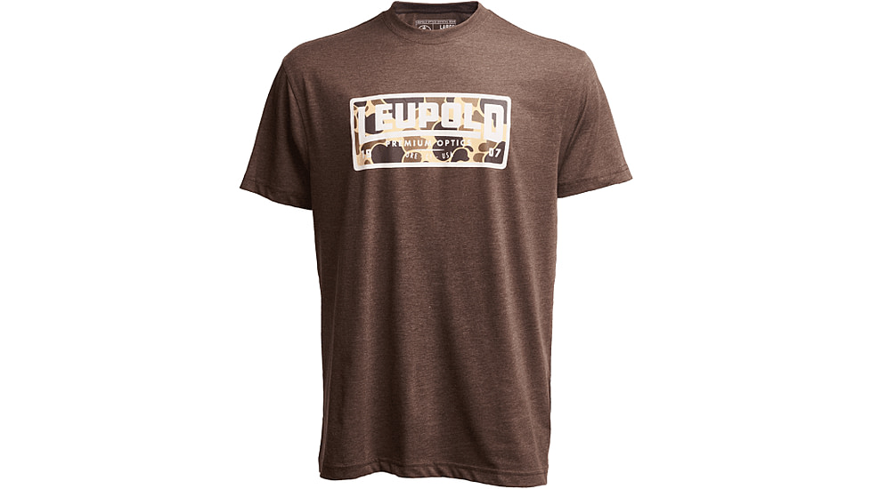 Leupold Premium Optics Graphic T-Shirt, Large, Espresso, 186531
