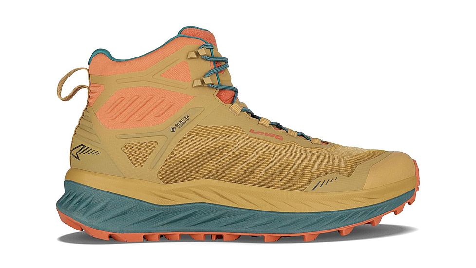 Lowa Fortux GTX Qc Trailrunning Shoes - Mens, Mustard/Rust, 8, 197827021834