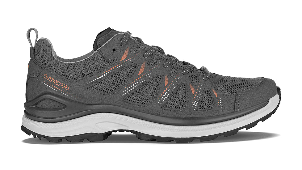 Lowa Innox Evo II Lo Hiking Shoes - Womens, Asphalt/Salmon, 8, 197827044611