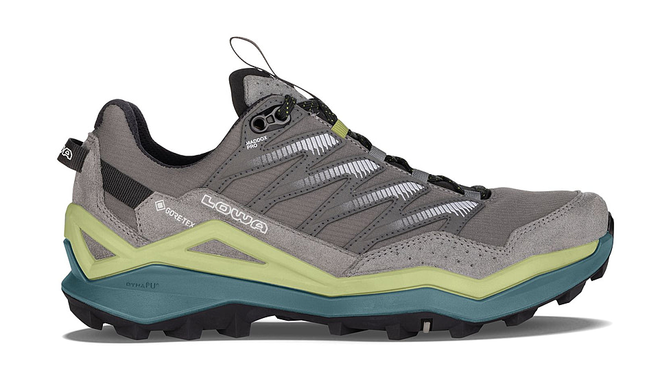 Lowa Maddox Pro GTX Lo Hiking Shoes - Mens, Grey/Fern, 11, 197827041603