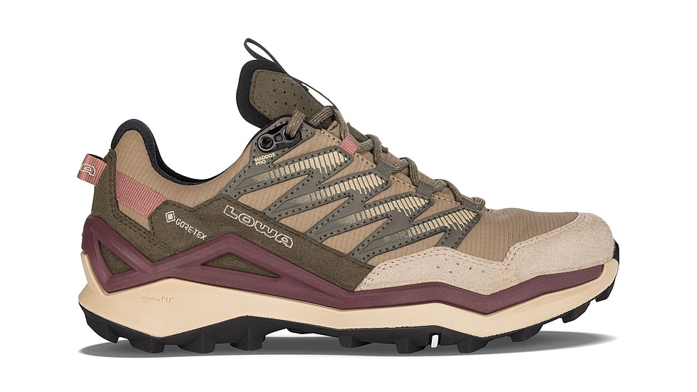 Lowa Maddox Pro GTX Lo Hiking Shoes - Womens, Desert/Old Rose, 8.5, 197827041986