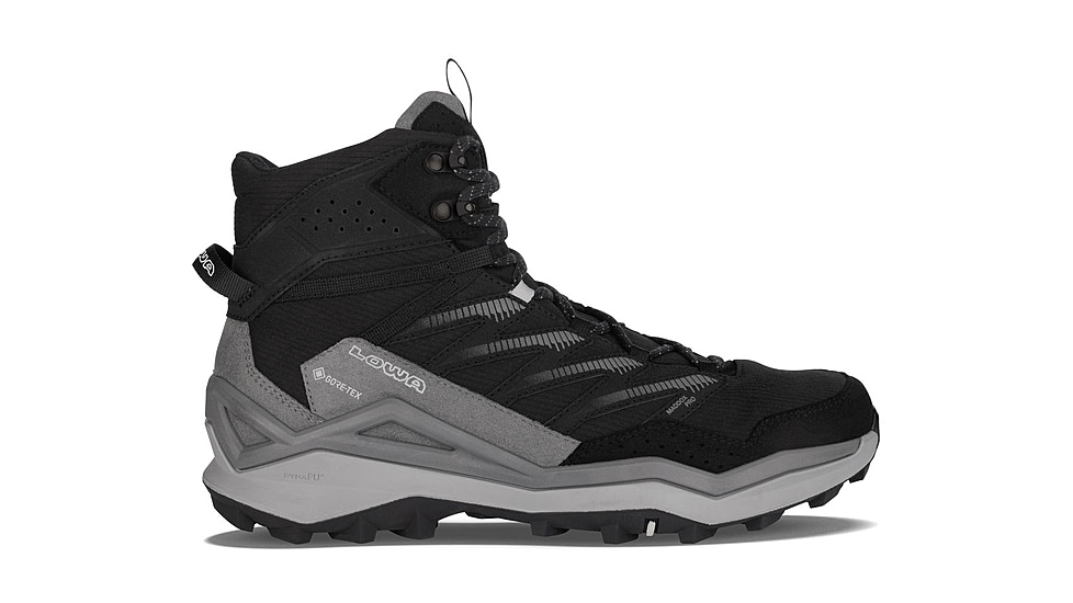 Lowa Maddox Pro GTX Mid Hiking Boots - Mens, Black/Grey, 11.5, 197827040088