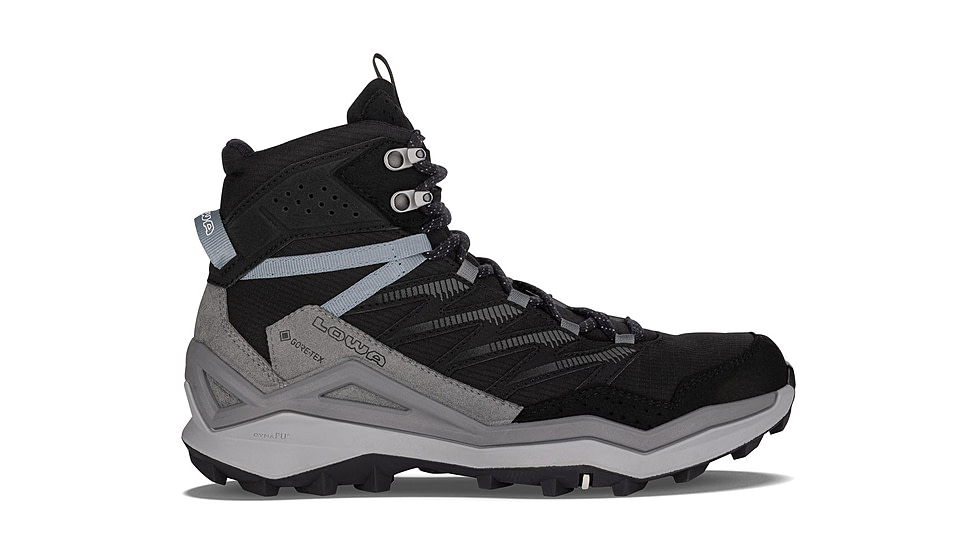 Lowa Maddox Pro GTX Mid Hiking Shoes - Womens, Black/Grey, 8, 197827040651