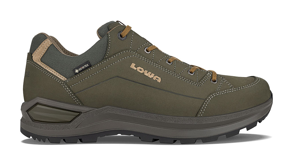 Lowa Renegade Evo GTX Lo Hiking Shoes - Mens, Olive/Beige, 7.5, 197827013877