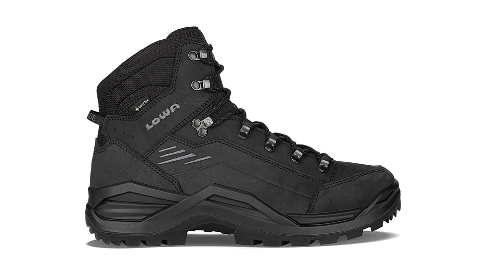 Lowa Renegade Evo GTX Mid Hiking Boots - Mens, Narrow, Deep Black, 9, 197827011903