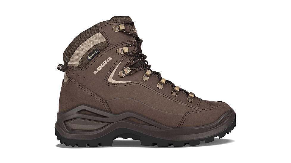 Lowa Renegade Evo GTX Mid Hiking Shoes - Womens, Espresso/Anthracite, 10, 197827012474
