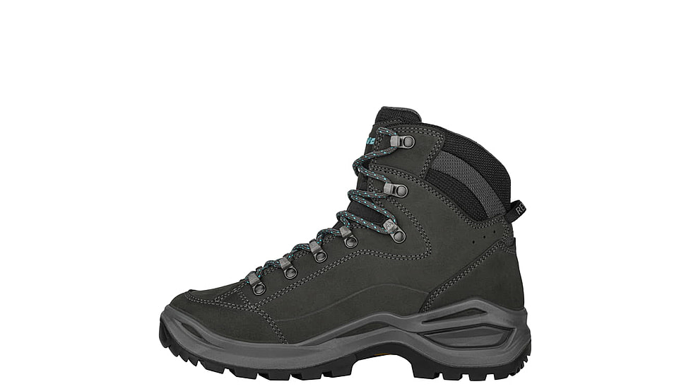 Lowa Renegade Evo GTX Mid Ws - Womens, Asphalt/Turquoise, 7, 197827027232