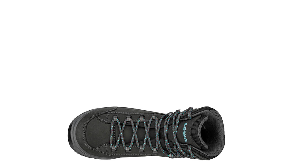 Lowa Renegade Evo GTX Mid Ws - Womens, Asphalt/Turquoise, 7, 197827027232