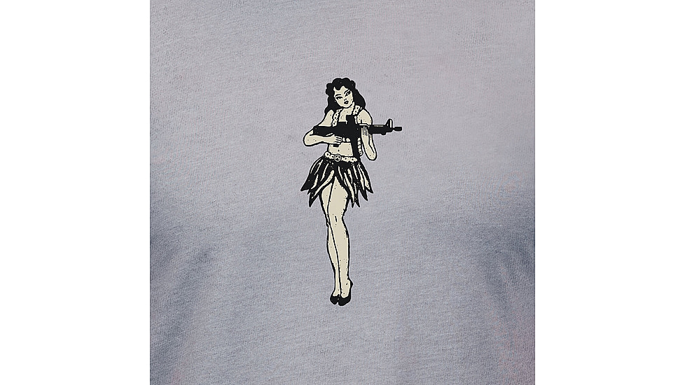 Magpul Industries Hula Girl CVC Graphic T-Shirts - Mens, Charcoal Gray Cotton/Polyester Short Sleeve, XL, MAG1117-010-XL