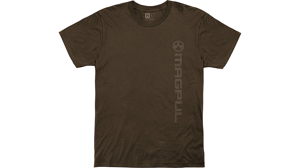 Magpul Industries Vert Logo Cotton T-Shirt, Brown, XL, MAG1113-200-XL