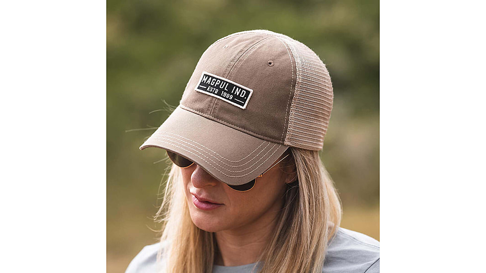 Magpul MAG1260-252 Established Garment Trucker Hat Driftwood Adjustable Snapback MAG1260252