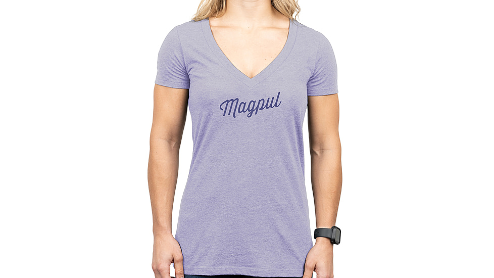 Magpul MAG1336-530-3X Rover Script Women's Orchid Heather Cotton/Polyester Short