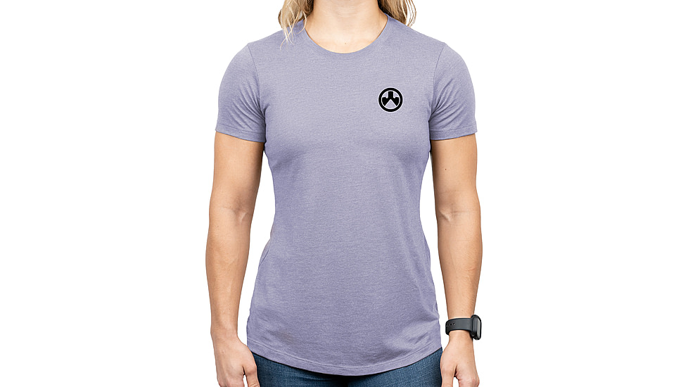 Magpul MAG1340-530-2X Groovy Women's Orchid Heather Cotton/Polyester Short Sleev