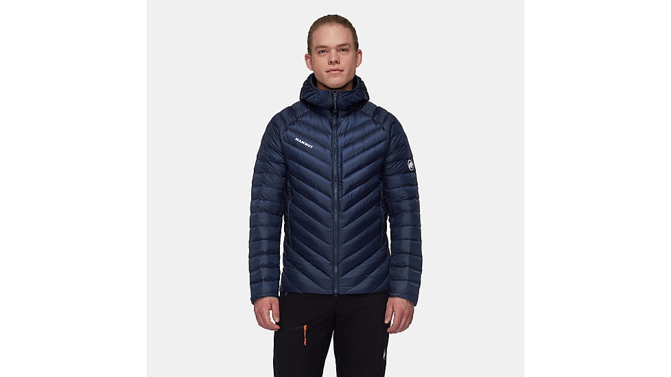 Mammut Broad Peak IN Hooded Jacket - Mens, Marine/Black, Large, 1013-02961-5975-115