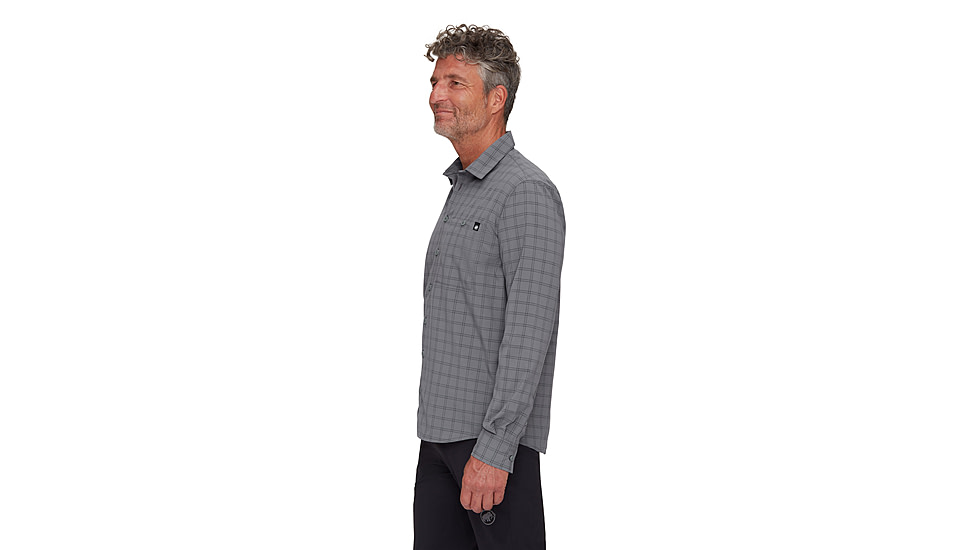 Mammut Lenni Longsleeve Shirt - Mens, Steel-Black, M, 1015-01461-00722-114