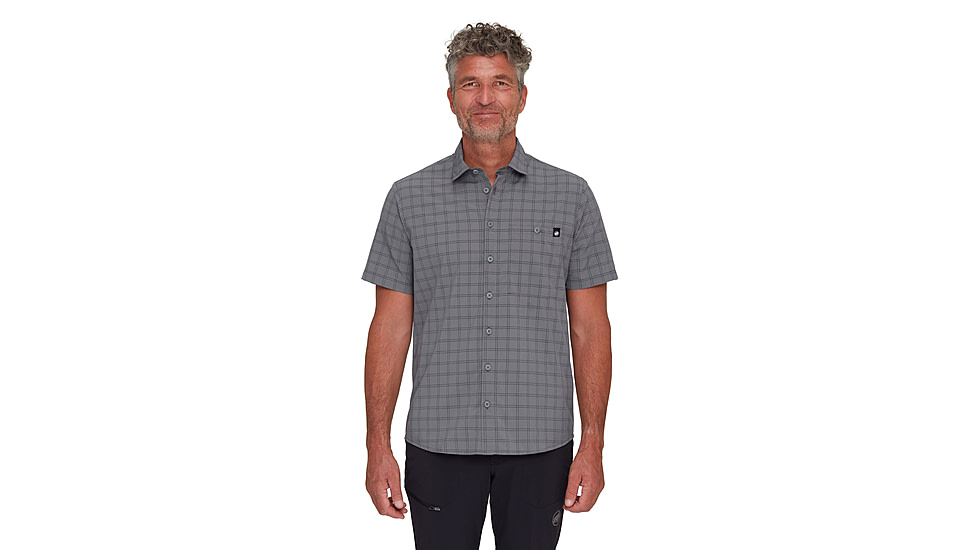 Mammut Lenni Shirt - Mens, Steel-Black, S, 1015-01471-00722-113