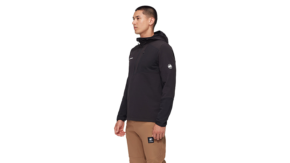 Mammut Madris Light ML Half Zip Hoody - Mens, Black, XL, 1014-06050-0001-116