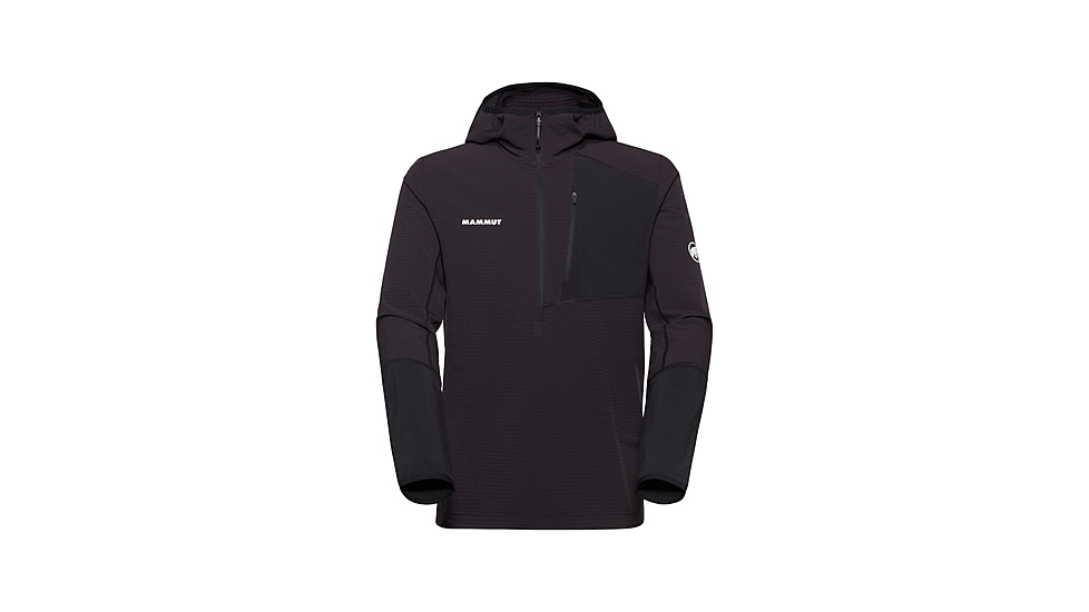 Mammut Madris Light ML Half Zip Hoody - Mens, Black, XL, 1014-06050-0001-116