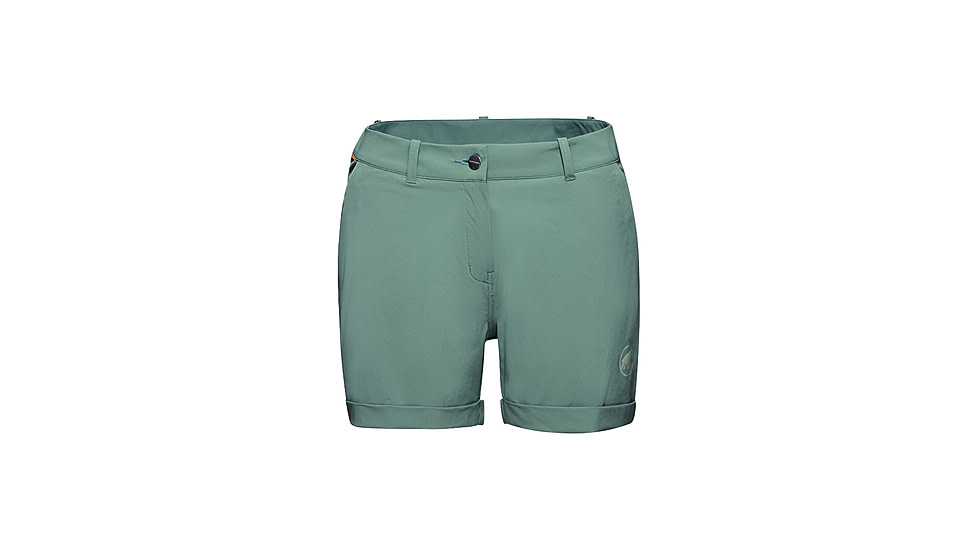 Mammut Runbold Roll Cuff Shorts - Womens, Dark Jade, 34, 1023-00700-40236-34-10