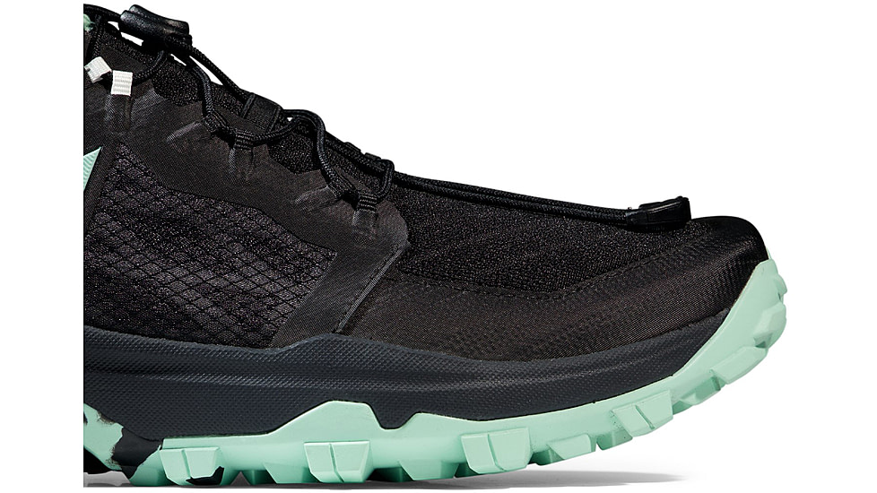 Mammut Sertig TR Low Running Shoe - Mens, Black/Neo Mint, 9.5US, 3030-04940-00733-1095