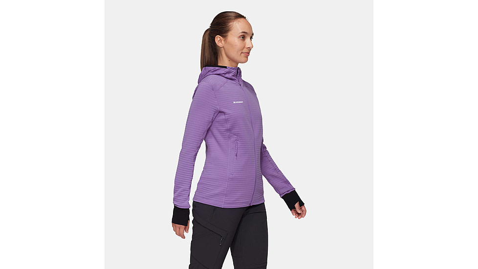 Mammut Taiss Light ML Hooded Jacket - Womens, Lavandin/Black, Small, 1014-04540-6441-113