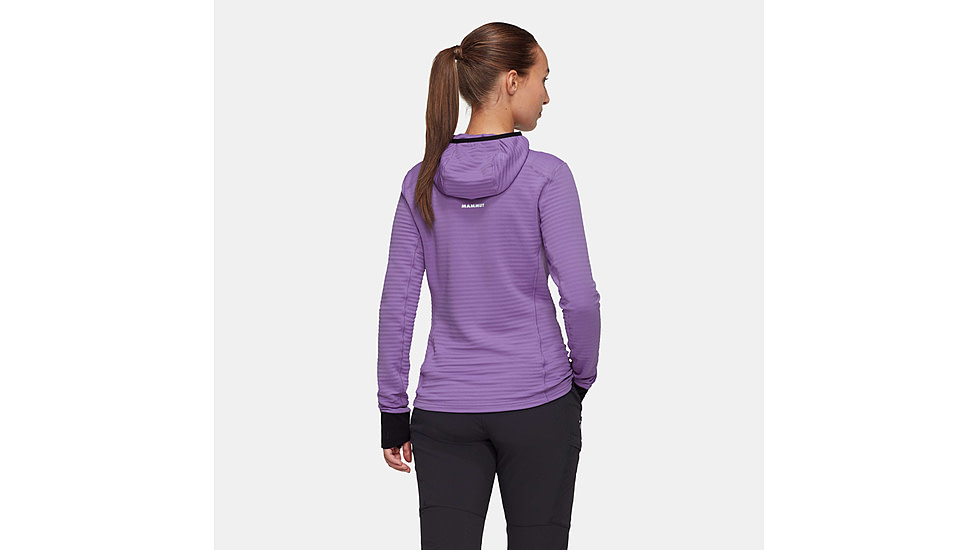 Mammut Taiss Light ML Hooded Jacket - Womens, Lavandin/Black, Small, 1014-04540-6441-113
