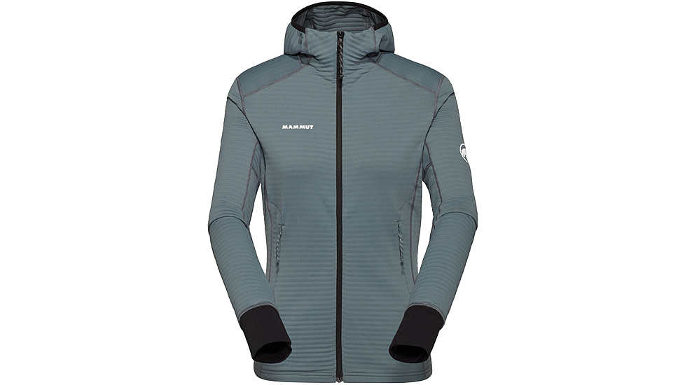 Mammut Taiss Light ML Hooded Jacket - Womens, Strata/Black, Medium, 1014-04540-00791-114