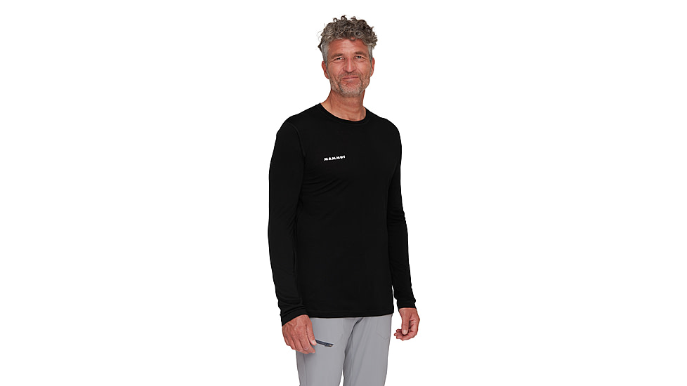 Mammut Tree Wool FL Longsleeve T-Shirt - Mens, Black, XXL, 1016-01690-0001-117