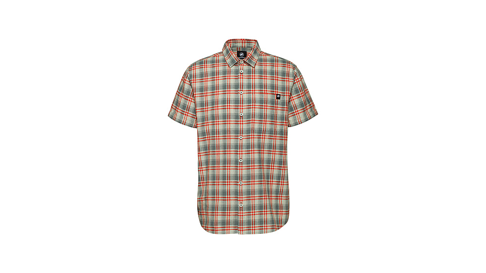Mammut Trovat Summer Shirt - Mens, Silver Sage-Mammut Red, XXL, 1015-01620-1310-117