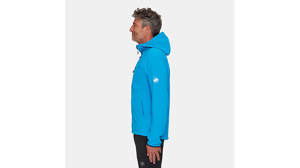 Mammut Ultimate Comfort SO Hooded Jacket - Mens, Glacier Blue, Large, 1011-01910-50589-115