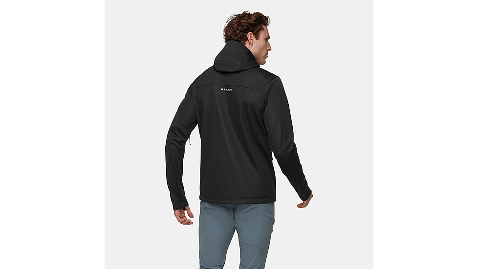 Mammut Ultimate VII SO Hooded Jacket - Mens, Black, Medium, 1011-02670-0001-114