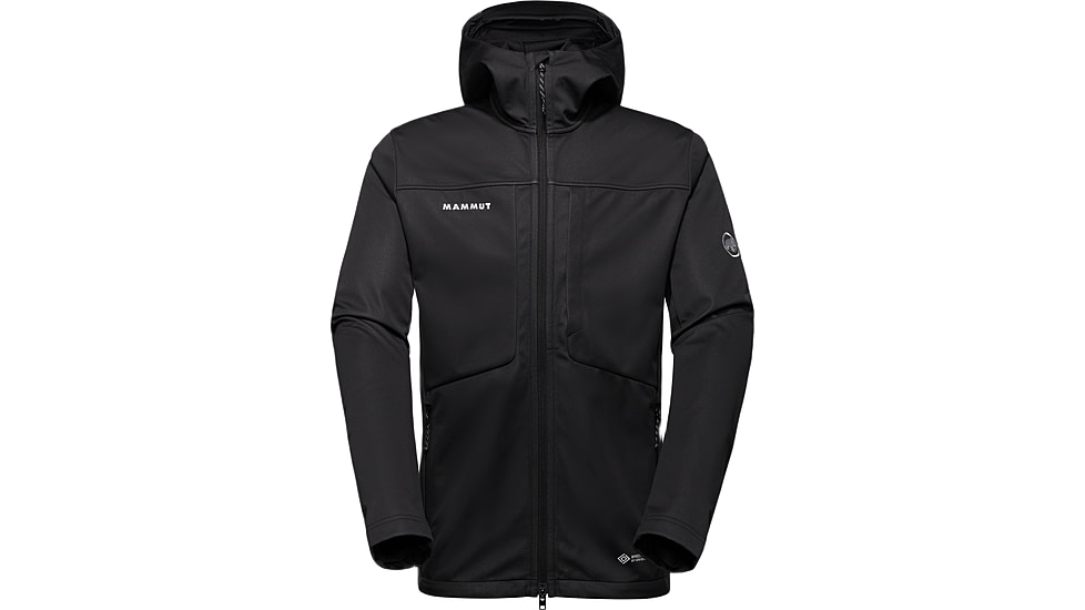 Mammut Ultimate VII SO Hooded Jacket - Mens, Black, Medium, 1011-02670-0001-114
