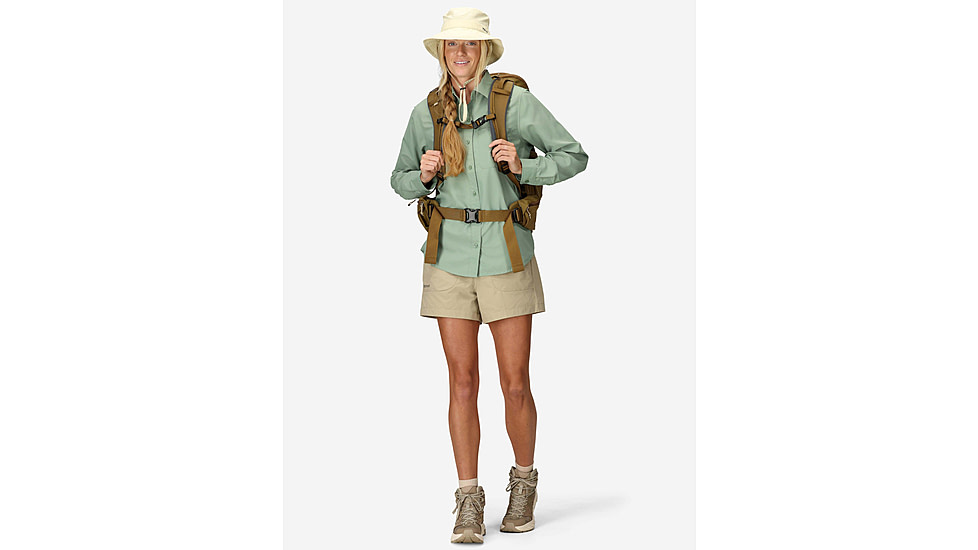 Marmot AirExchange SolarShield LS Shirt - Womens, Agate Green, S, M16056-24373S