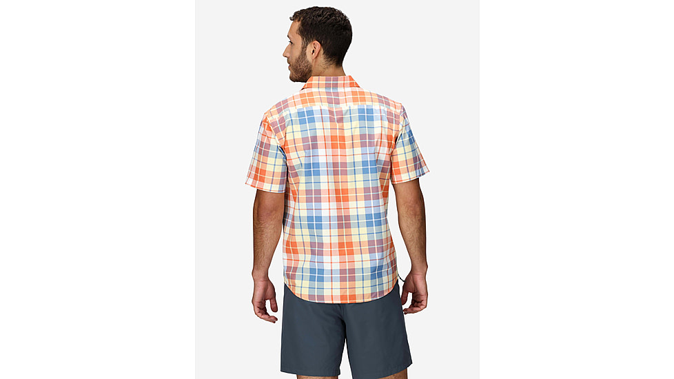 Marmot AirExchange SolarShield Novelty SS Shirt - Mens, Pomelo Wayland Plaid, M, M16075-24293M