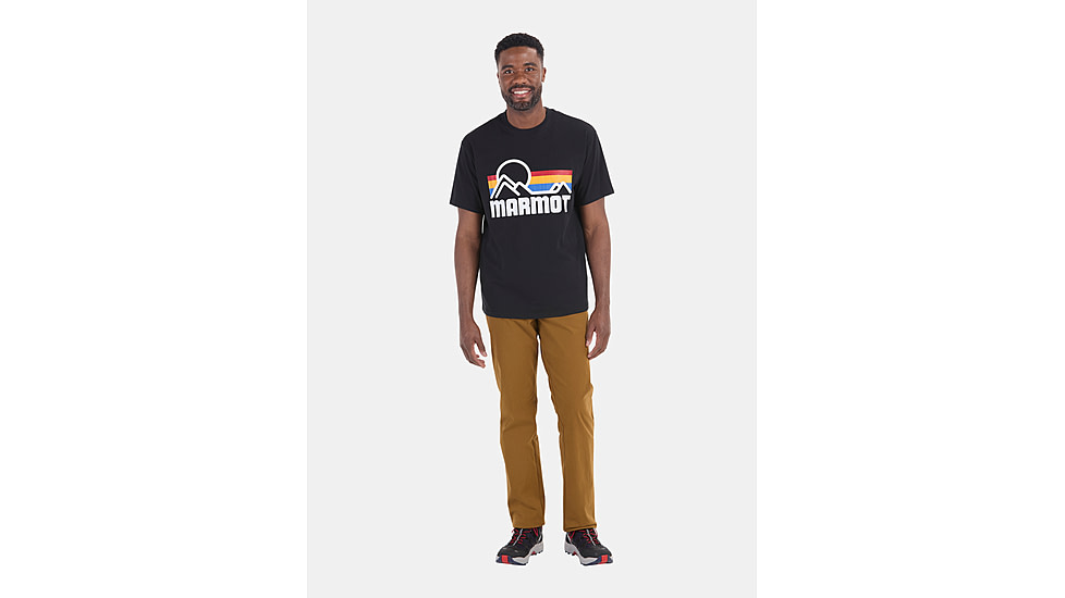 Marmot Coastal Short Sleeve T-Shirt - Mens, Black/Multi, XXL, M14253-23908XXL