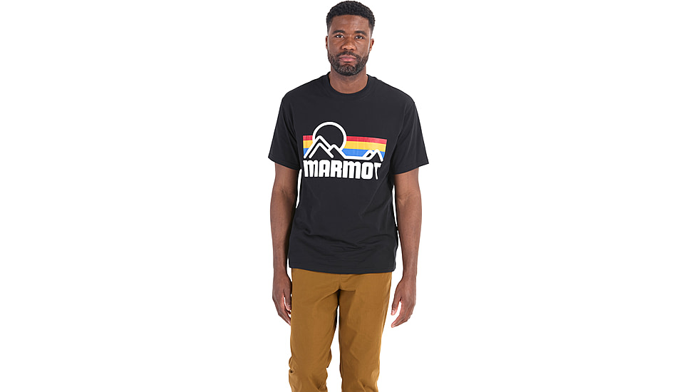 Marmot Coastal Short Sleeve T-Shirt - Mens, Black/Multi, XXL, M14253-23908XXL